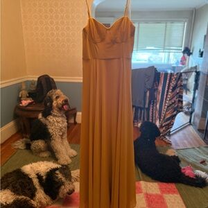 Elegant Mustard Yellow Dress